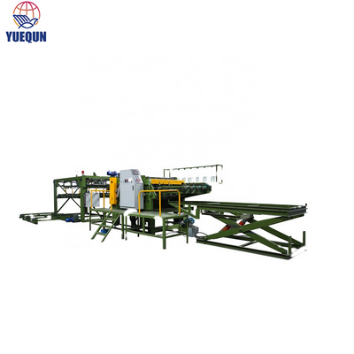 Máquina empalmadora de bufanda de chapa de núcleo de carpintería automática de tipo de control PLC para la venta 