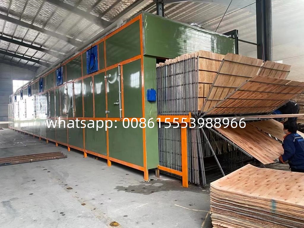Componentes centrales de Motor y PLC Secador de chapa para la industria de la industria de madera contrachapada para el núcleo de madera contrachapada
