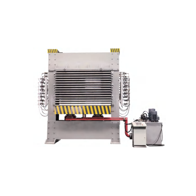 Máquina de prensado en caliente de chapa de núcleo de madera contrachapada de 15 capas