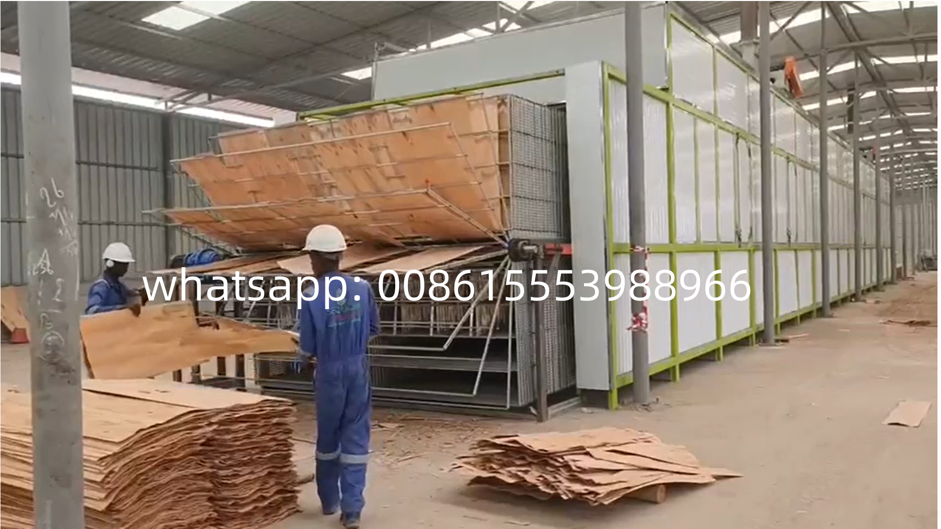 Componentes centrales de Motor y PLC Secador de chapa para la industria de la industria de madera contrachapada para el núcleo de madera contrachapada