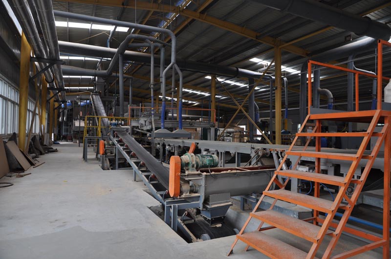 Línea de producción de tableros de partículas laminadas para equipos de toda la planta