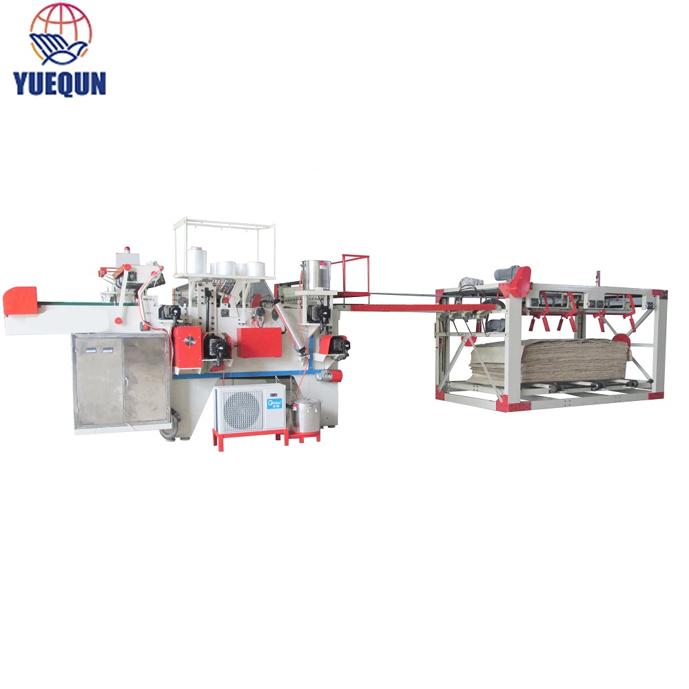 China Core Veneer Composer Máquina de coser para máquina de fabricación de madera contrachapada
